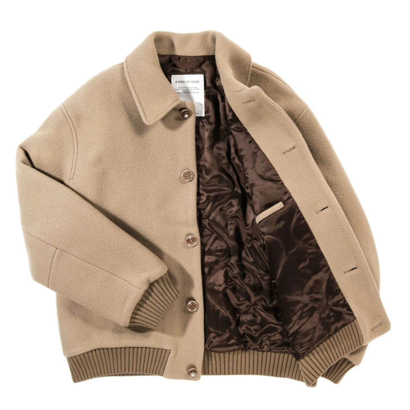 A KIND OF GUISE BOMBON BOMBER JACKET OAT