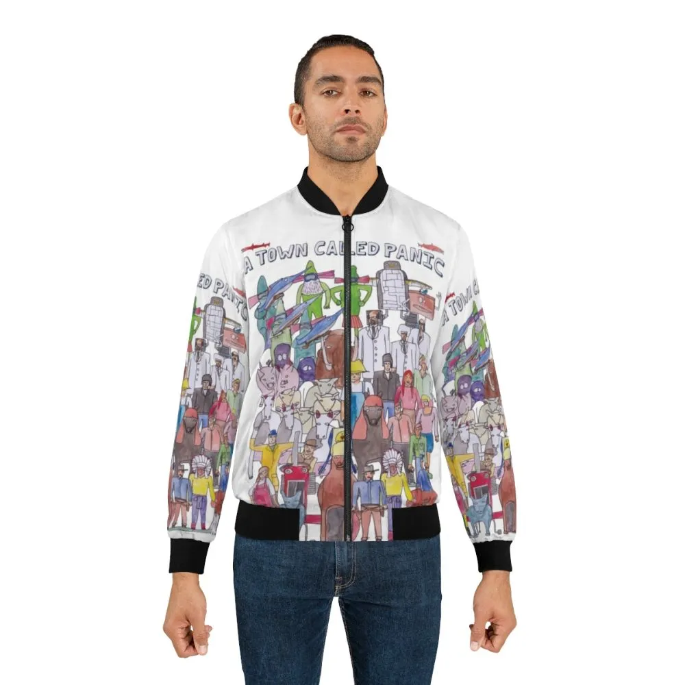 A Town Called Panic Bomber Jacket - Featuring Team Illustration