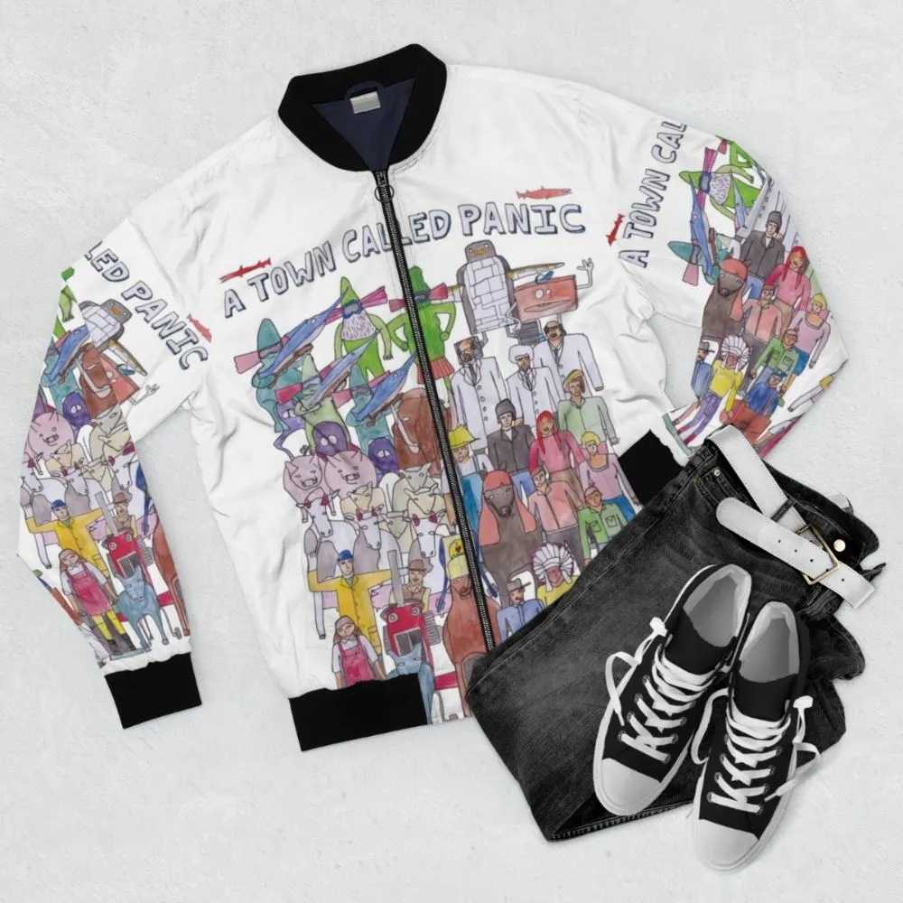 A Town Called Panic Bomber Jacket - Featuring Team Illustration