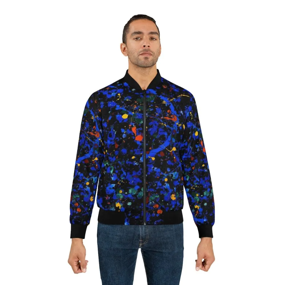 Abstract Art Bomber Jacket - #909 Modern Art Jacket