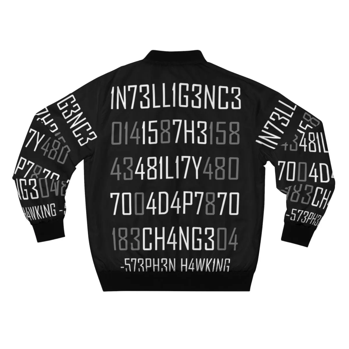 Adapt or Die Encoded Bomber Jacket for Science and Intelligence