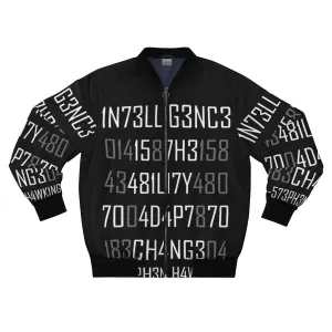 Adapt or Die Encoded Bomber Jacket for Science and Intelligence