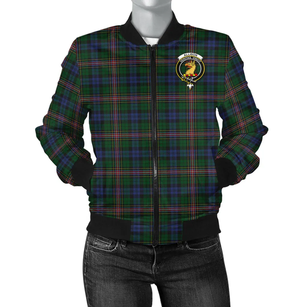 Allison Tartan Bomber Jacket with Family Crest