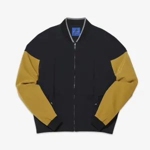 ASICS NOVALIS Liatrisory Bomber Jacket Obsidian Black | Medallion Yellow