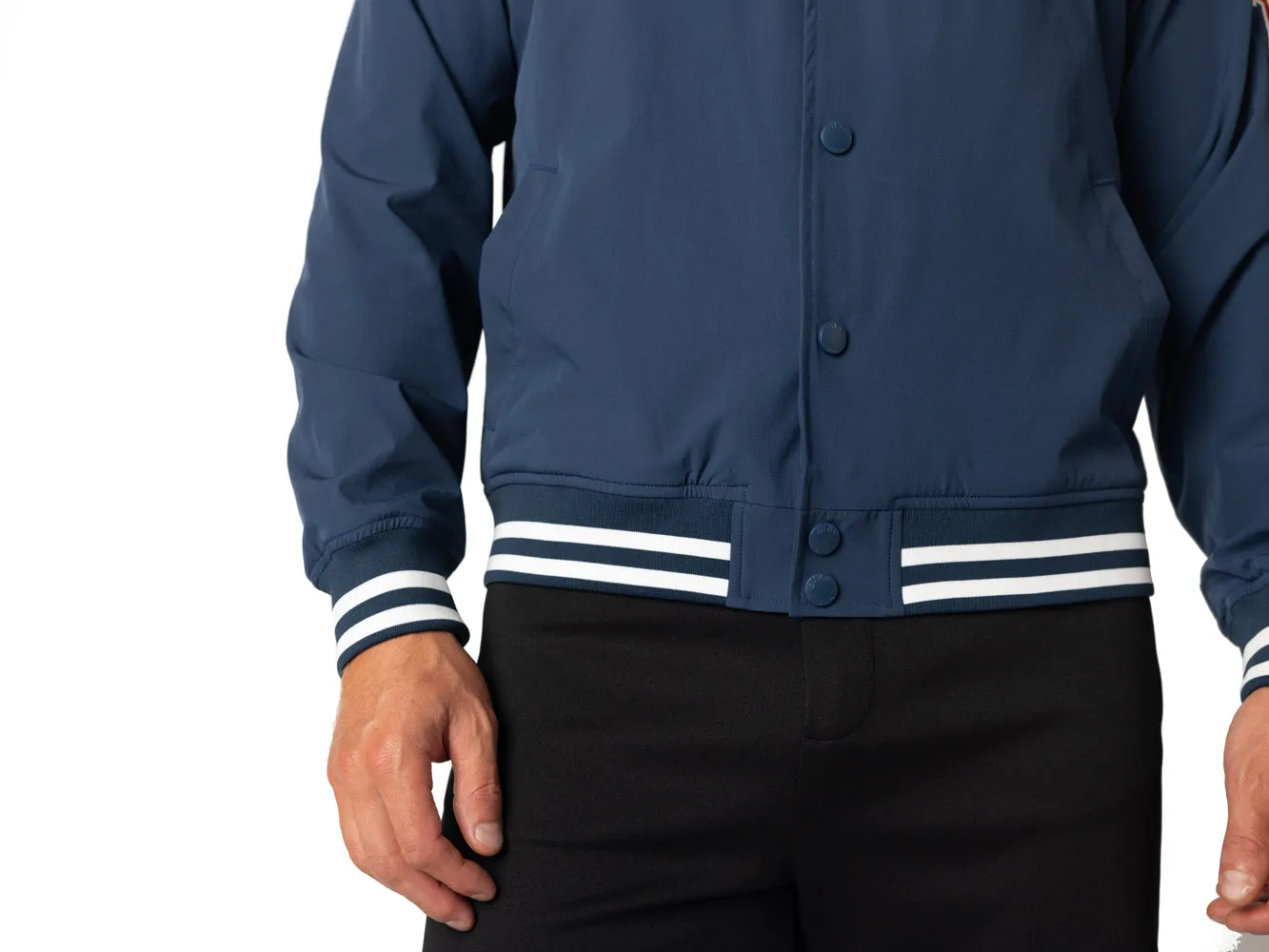 BIKE Varsity Bomber Jacket Navy