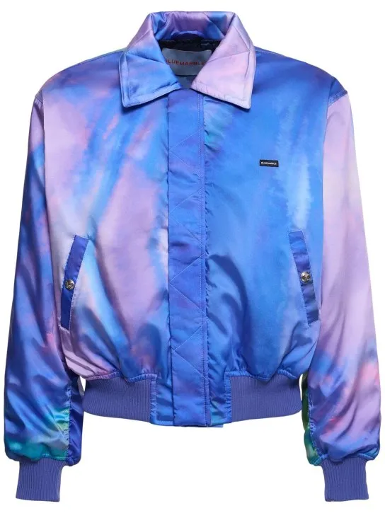 Bluemarble   Tie dye print bomber jacket 