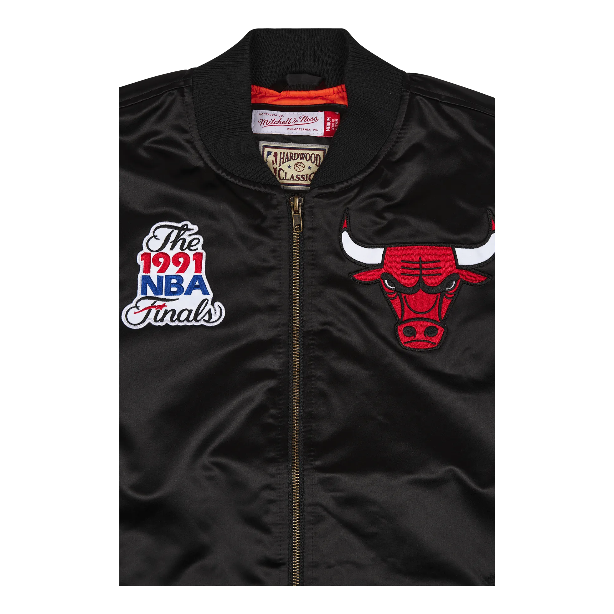 Bulls Flight Satin Bomber Jacket