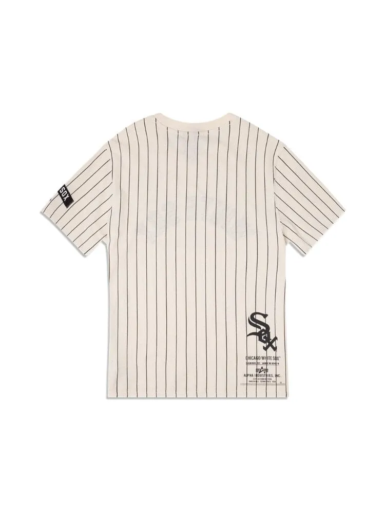 CHICAGO WHITE SOX X ALPHA X NEW ERA PINSTRIPE T-SHIRT