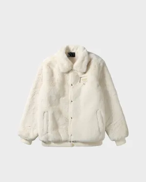 Cozy Fuzzy Crush Jacket in White