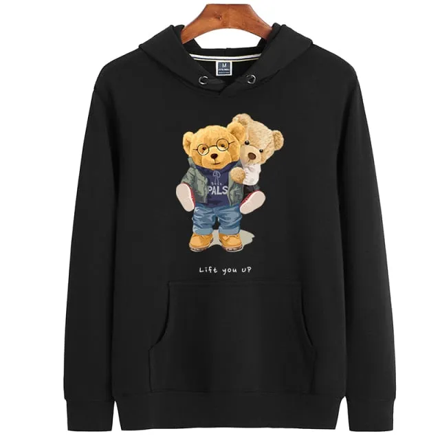 Eco-Friendly Lift You Up Bear Hoodie