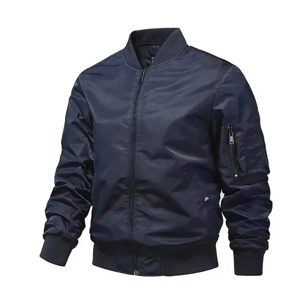 Elegant Spring Bomber Jacket for Men and Women