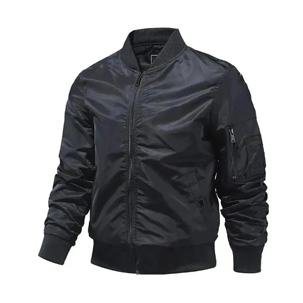 Elegant Spring Bomber Jacket for Men and Women