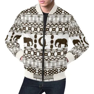 ELEPHANT Ornement  Bomber Jacket for Men