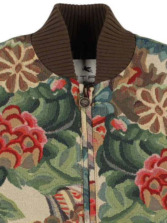 Etro   Printed cotton blend bomber jacket 