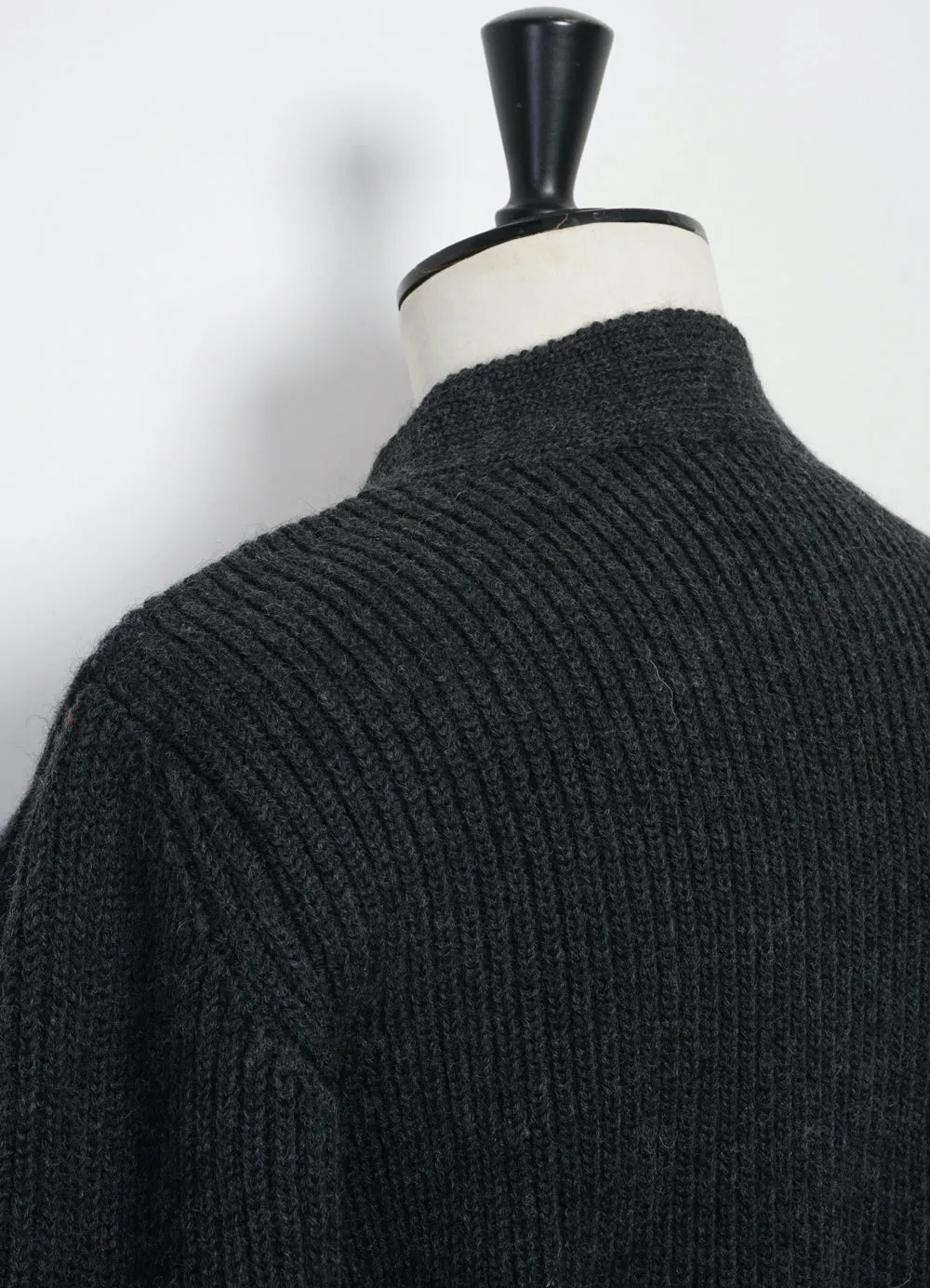 EVALD | Heavy Knit Cardigan | Anthrazit