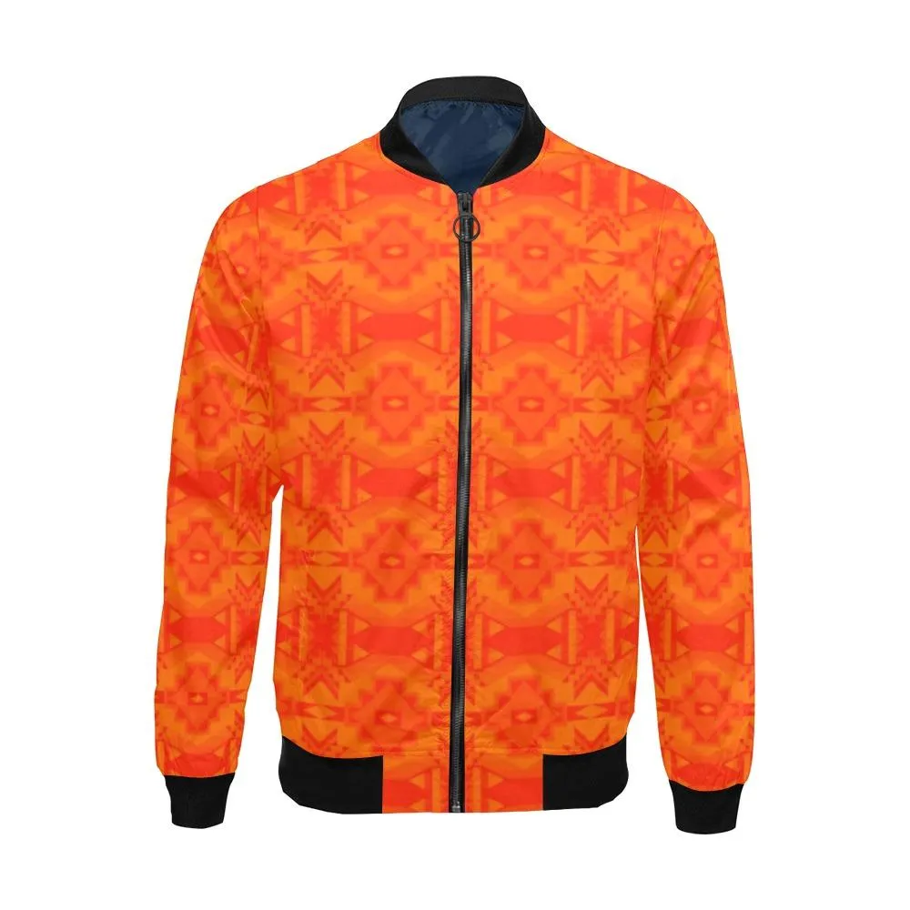 Fancy Orange Bomber Jacket for Men