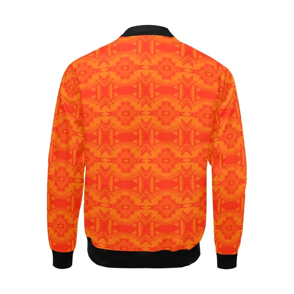 Fancy Orange Bomber Jacket for Men