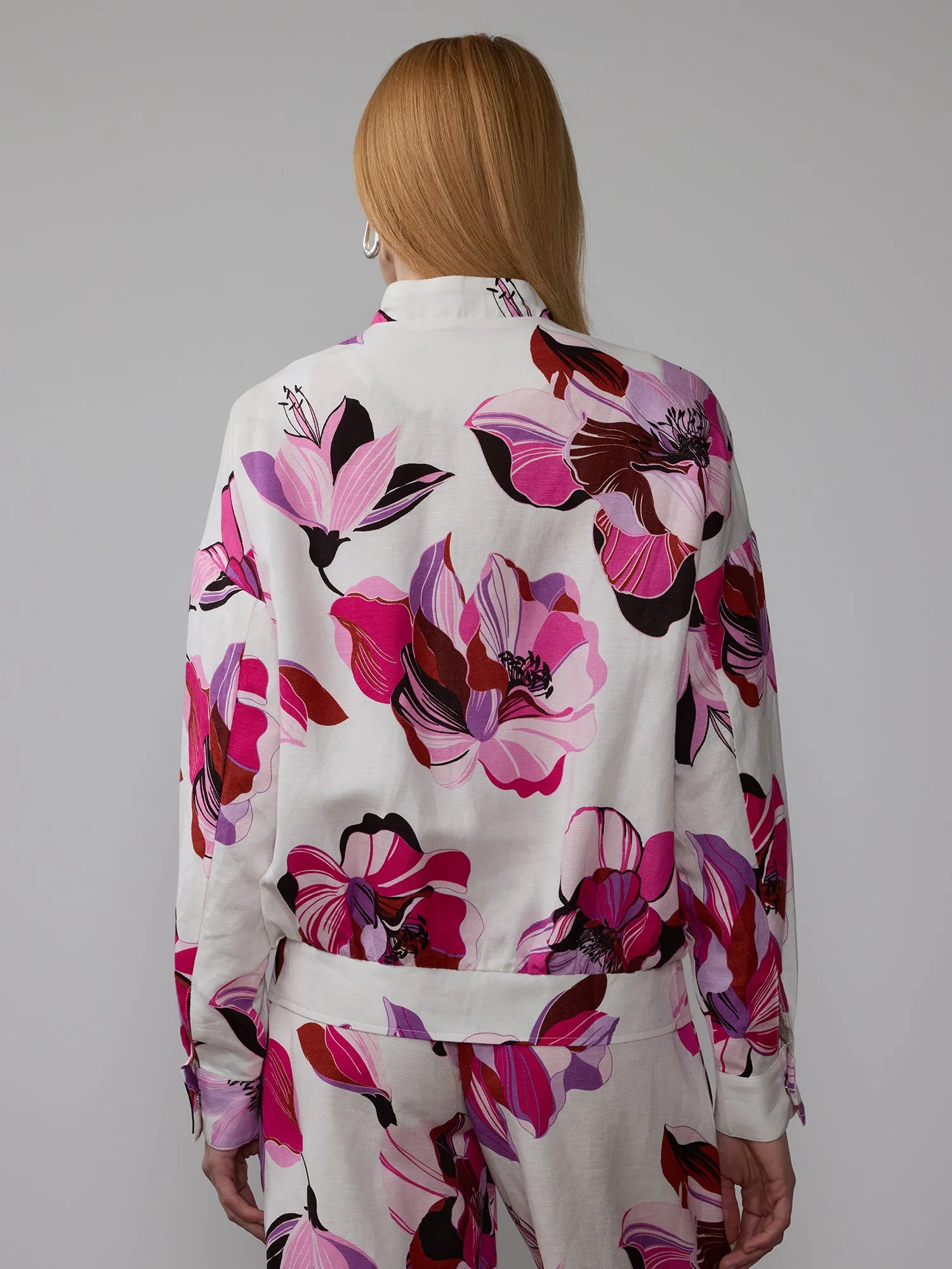 Floral Bomber Jacket