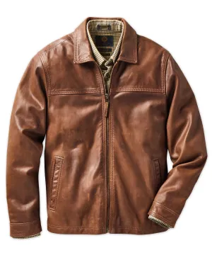 Goat Napa Leather Bomber Jacket