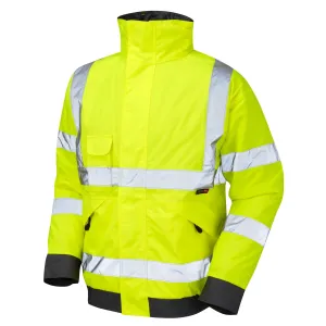 Hi-Vis Bomber Jacket - Yellow