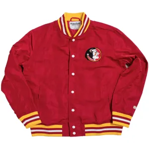 Homefield Men's Vault Seminole Logo/Seminoles Bomber Jacket - Crimson/Gold