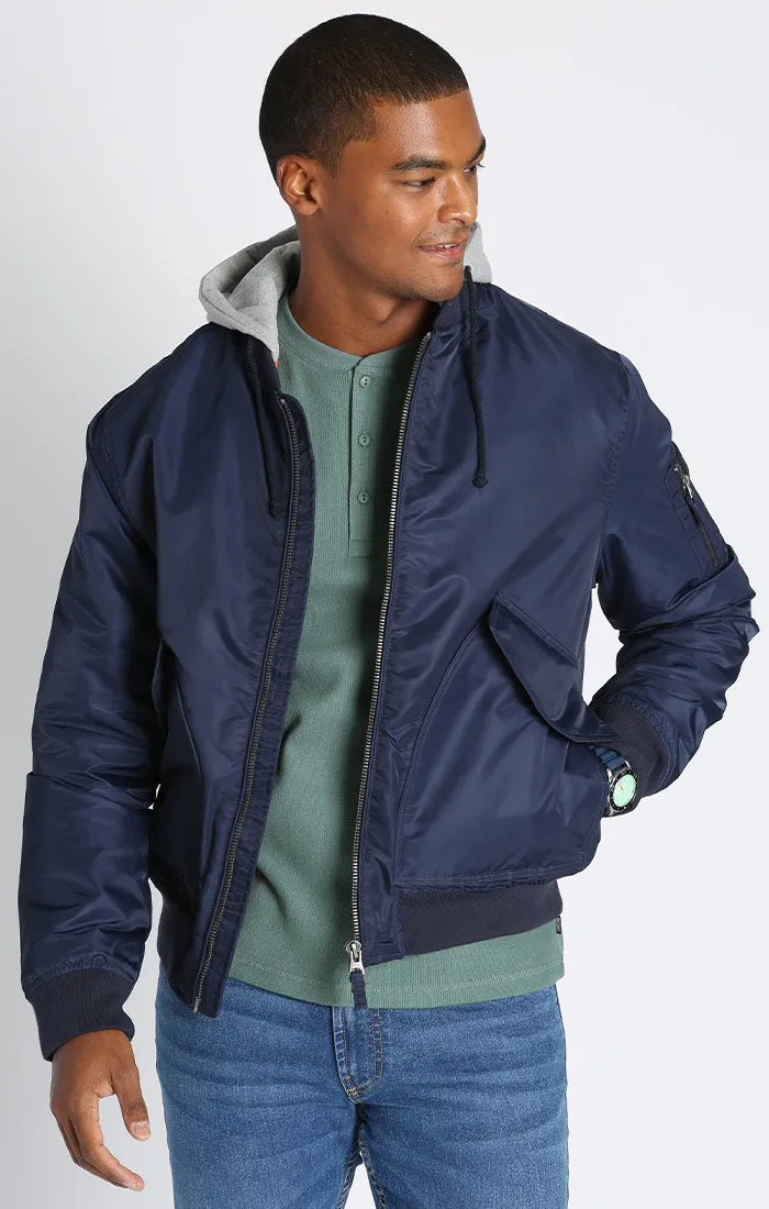 Hooded Bomber Jacket