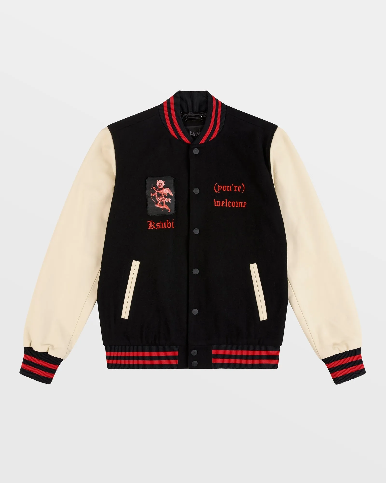 ICONS LETTERMAN JACKET BLACK