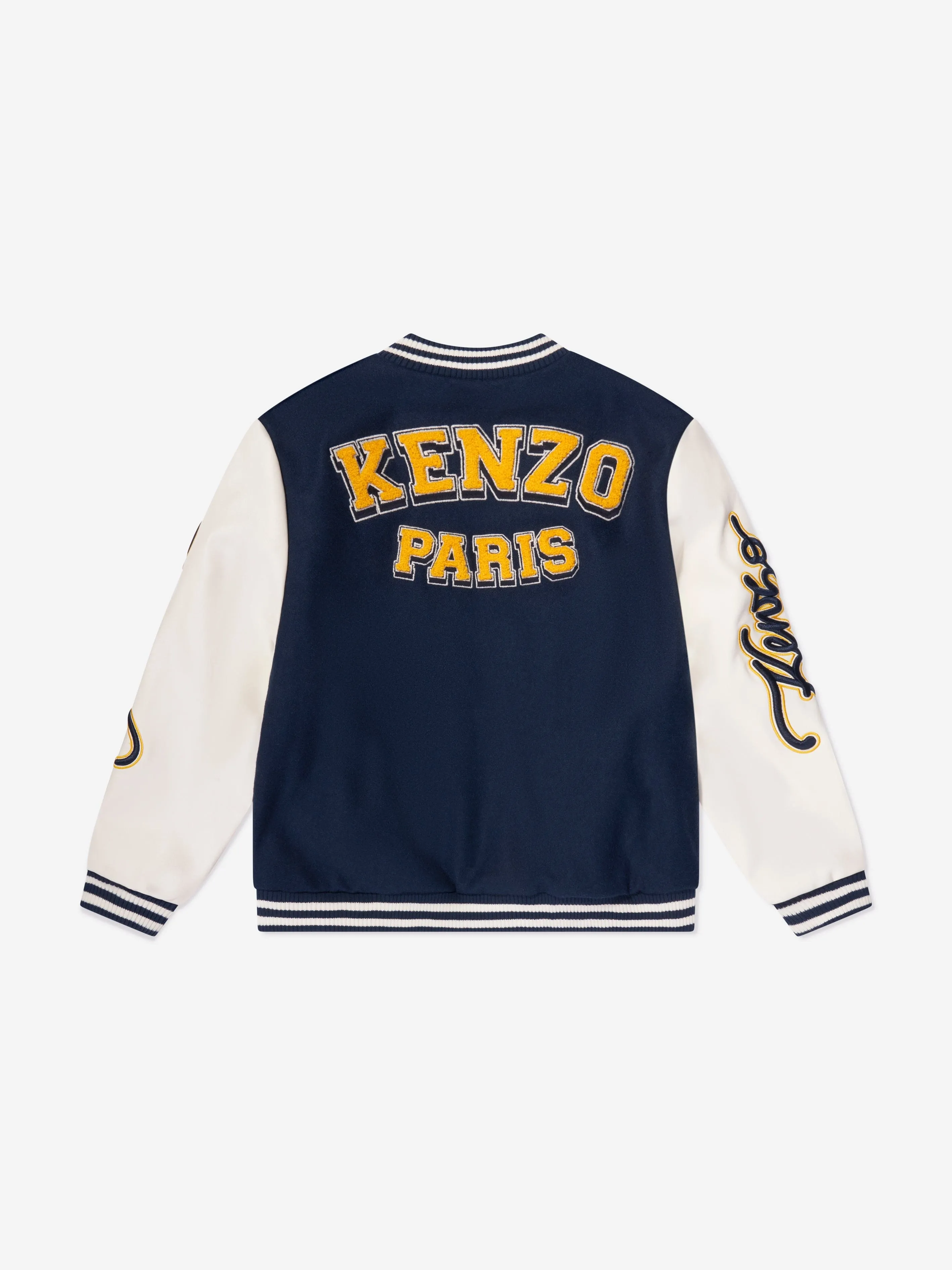 KENZO Boys Varsity Bomber Jacket in Navy