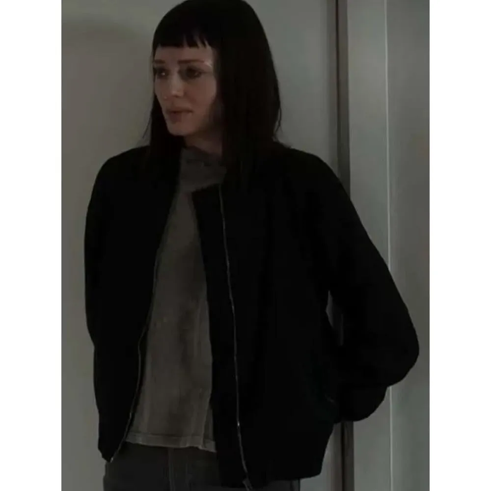 Laura Haddock The Recruit Black Bomber Jacket