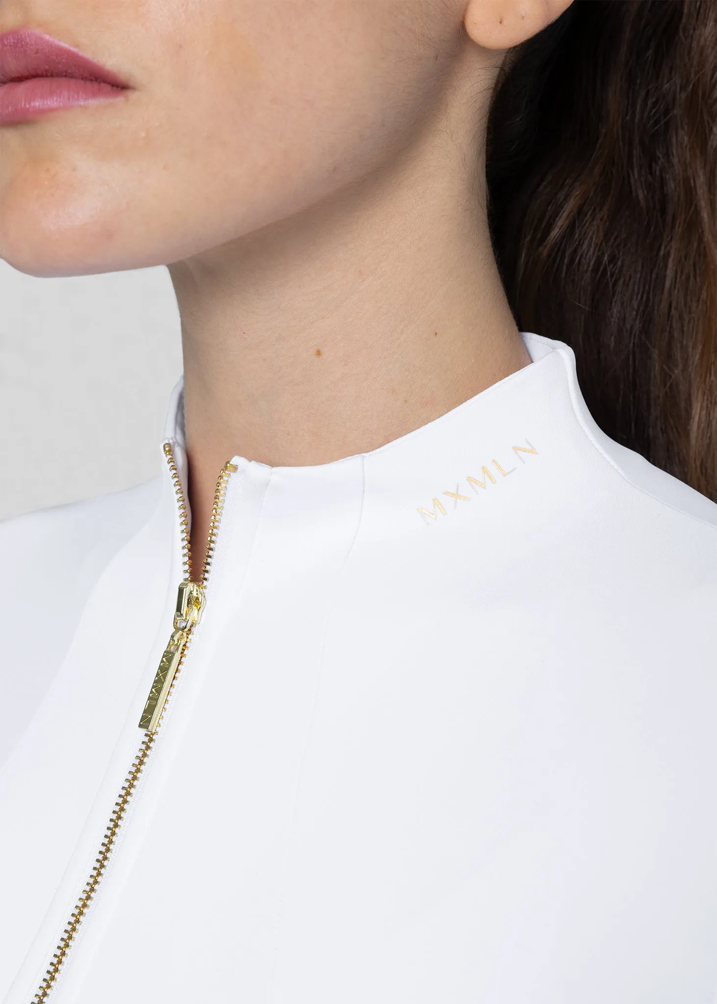 Long Sleeve Base Layer (White/Gold)