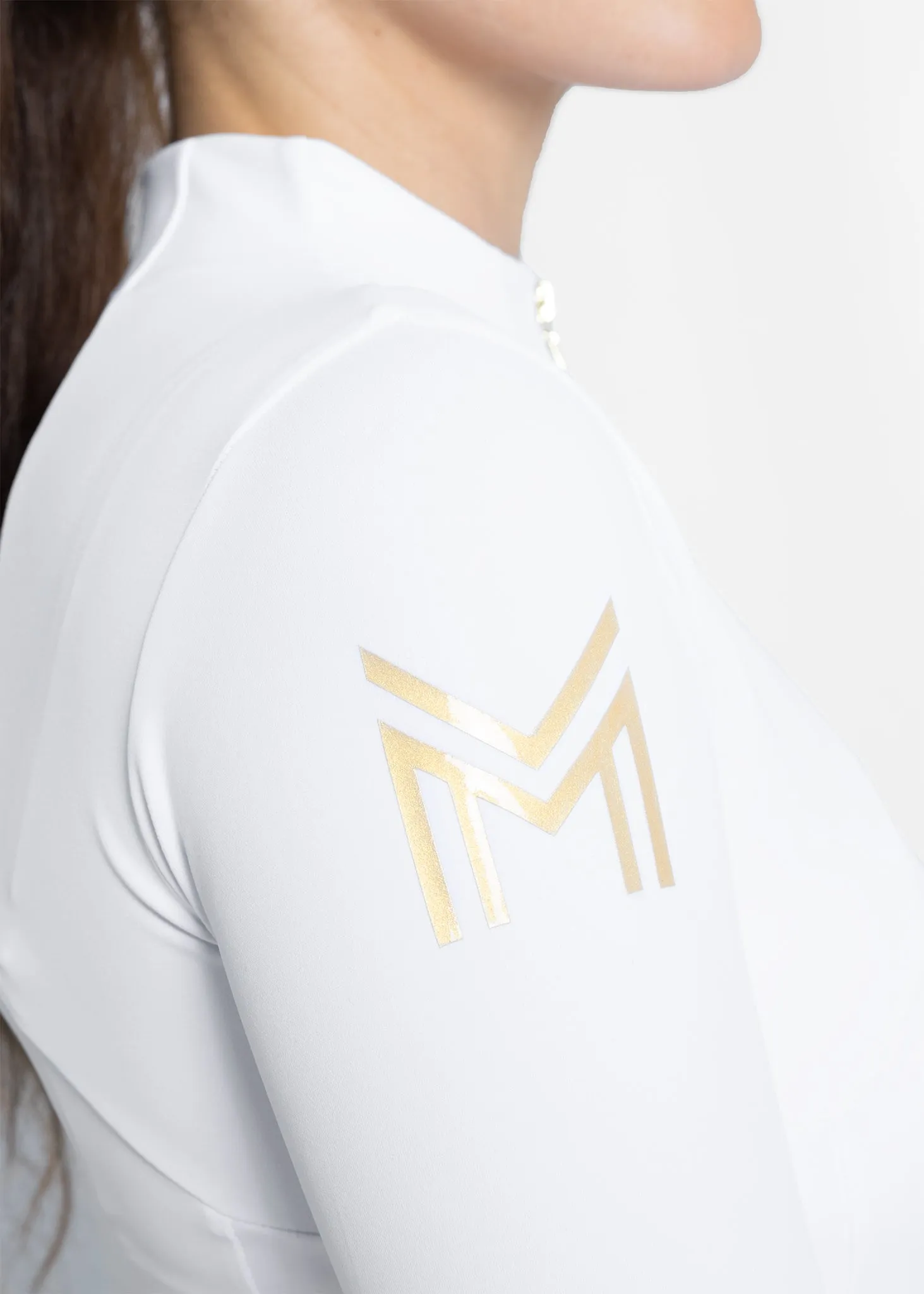 Long Sleeve Base Layer (White/Gold)