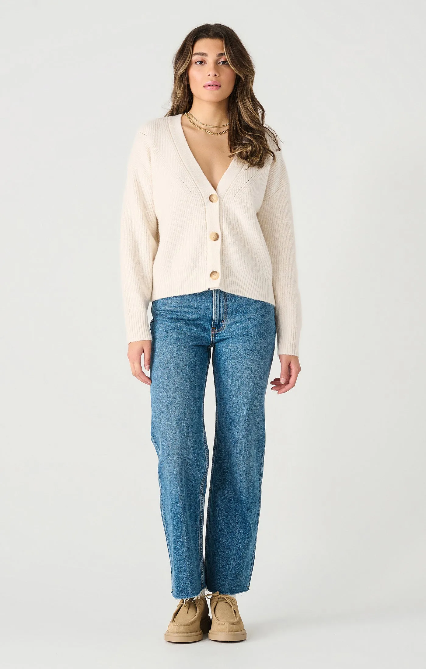 Long Sleeve Button Front Cardigan