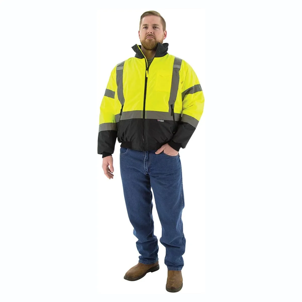 Majestic ANSI Class 3, R Waterproof Quilt Lined Hi-Vis Jacket