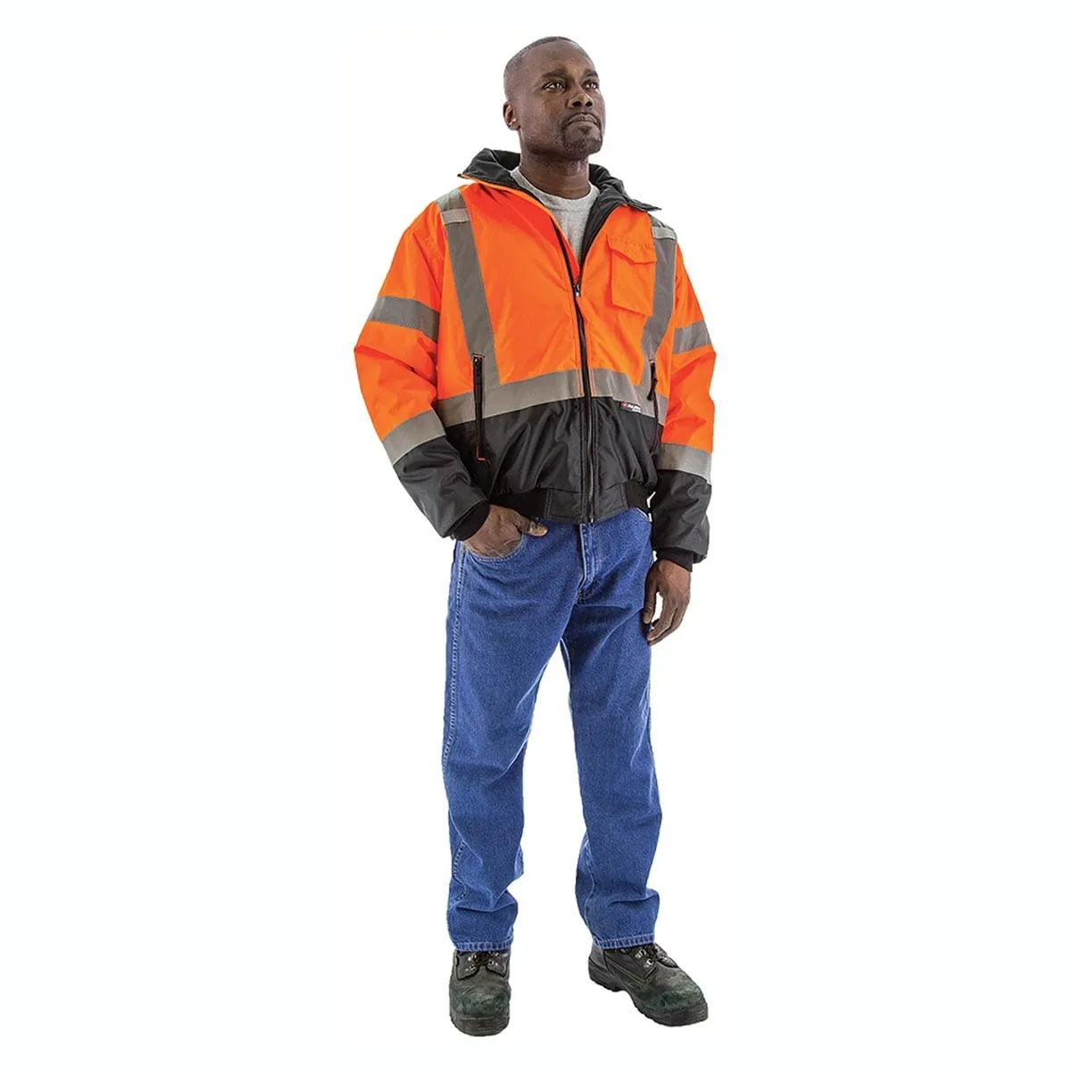 Majestic ANSI Class 3, R Waterproof Quilt Lined Hi-Vis Jacket