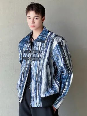 Marble Blue Two Strap Jacket