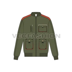 Mens Army Bomber Jacket