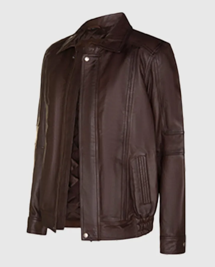 Men's Blouson Brown Jacket