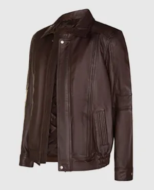 Men's Blouson Brown Jacket