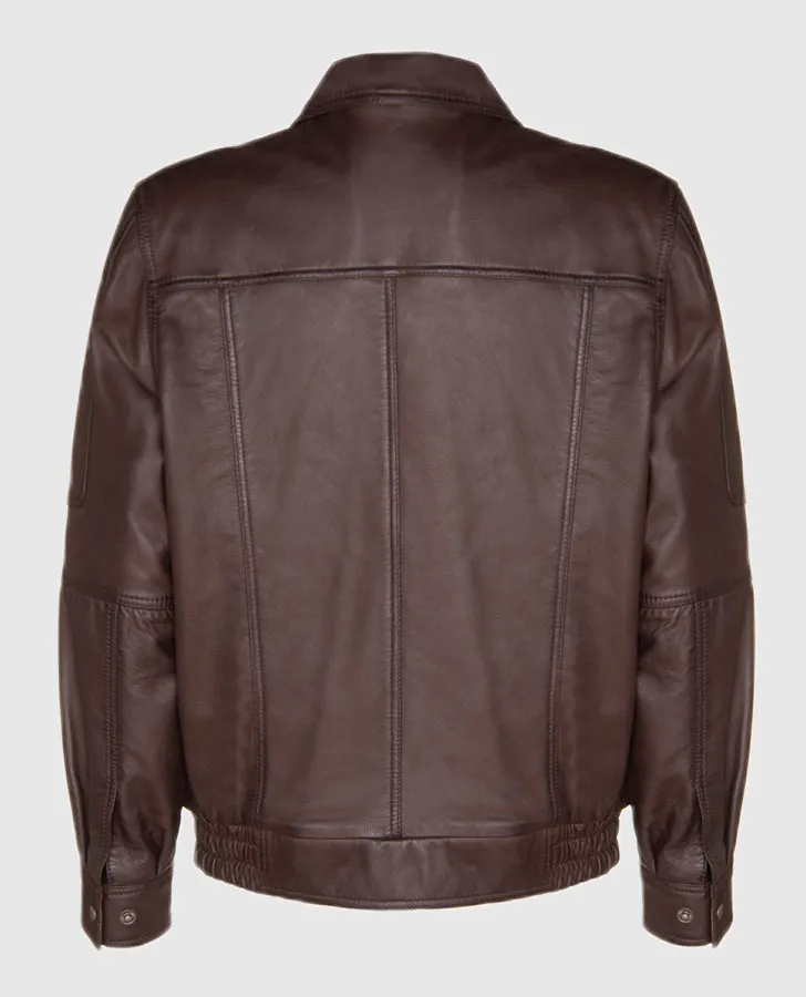 Men's Blouson Brown Jacket