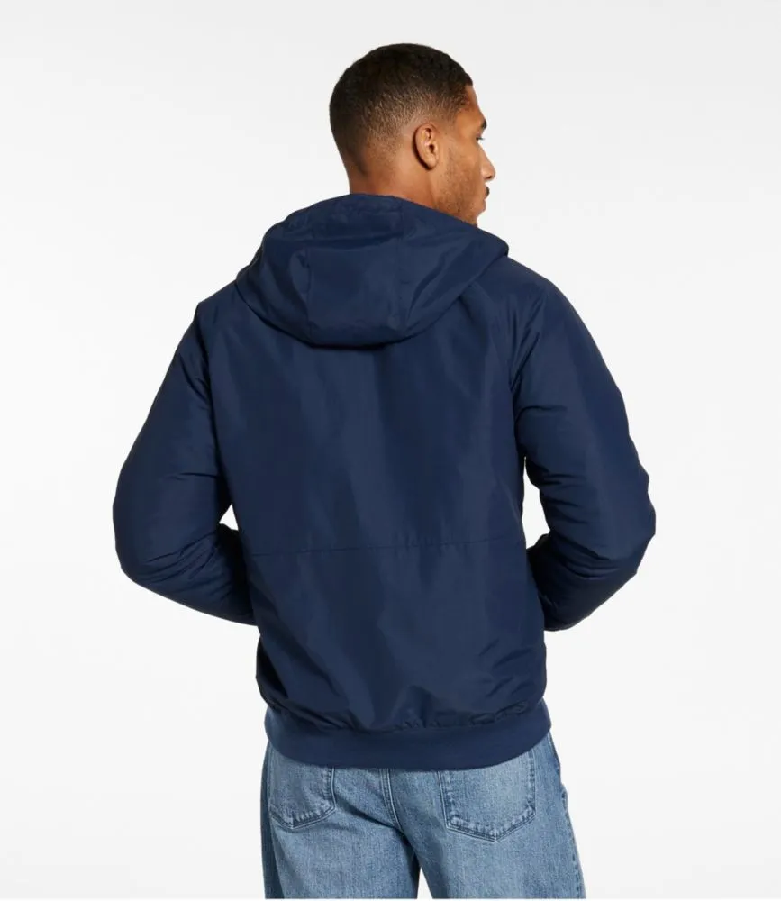 Men's Insulated 3-Season Bomber Hooded Jacket