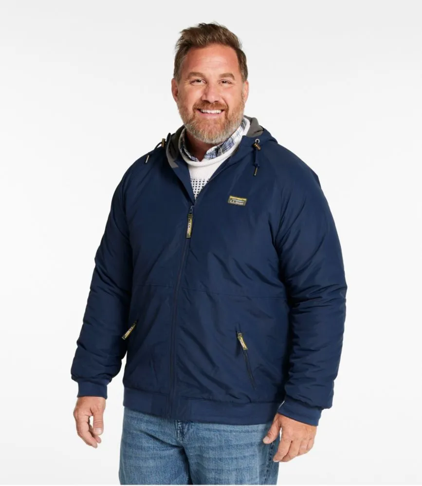 Men's Insulated 3-Season Bomber Hooded Jacket