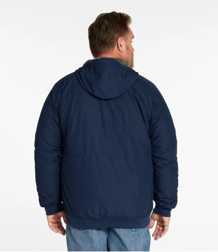 Men's Insulated 3-Season Bomber Hooded Jacket