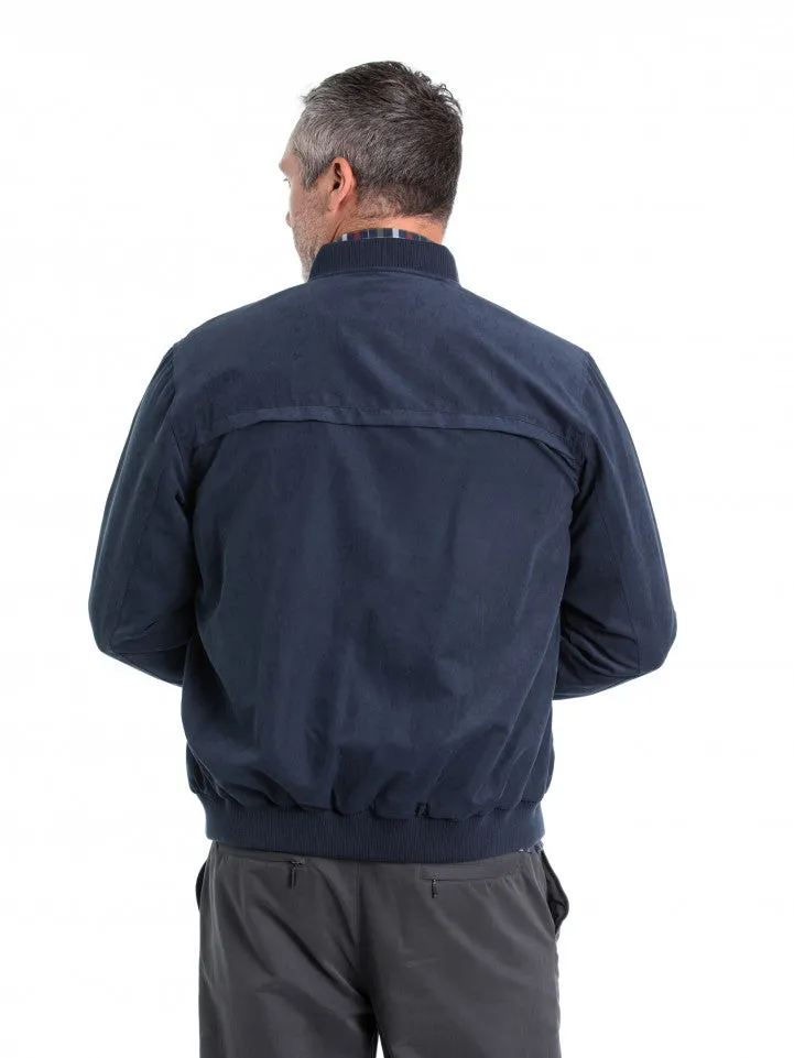 Microfibre Bomber Jacket