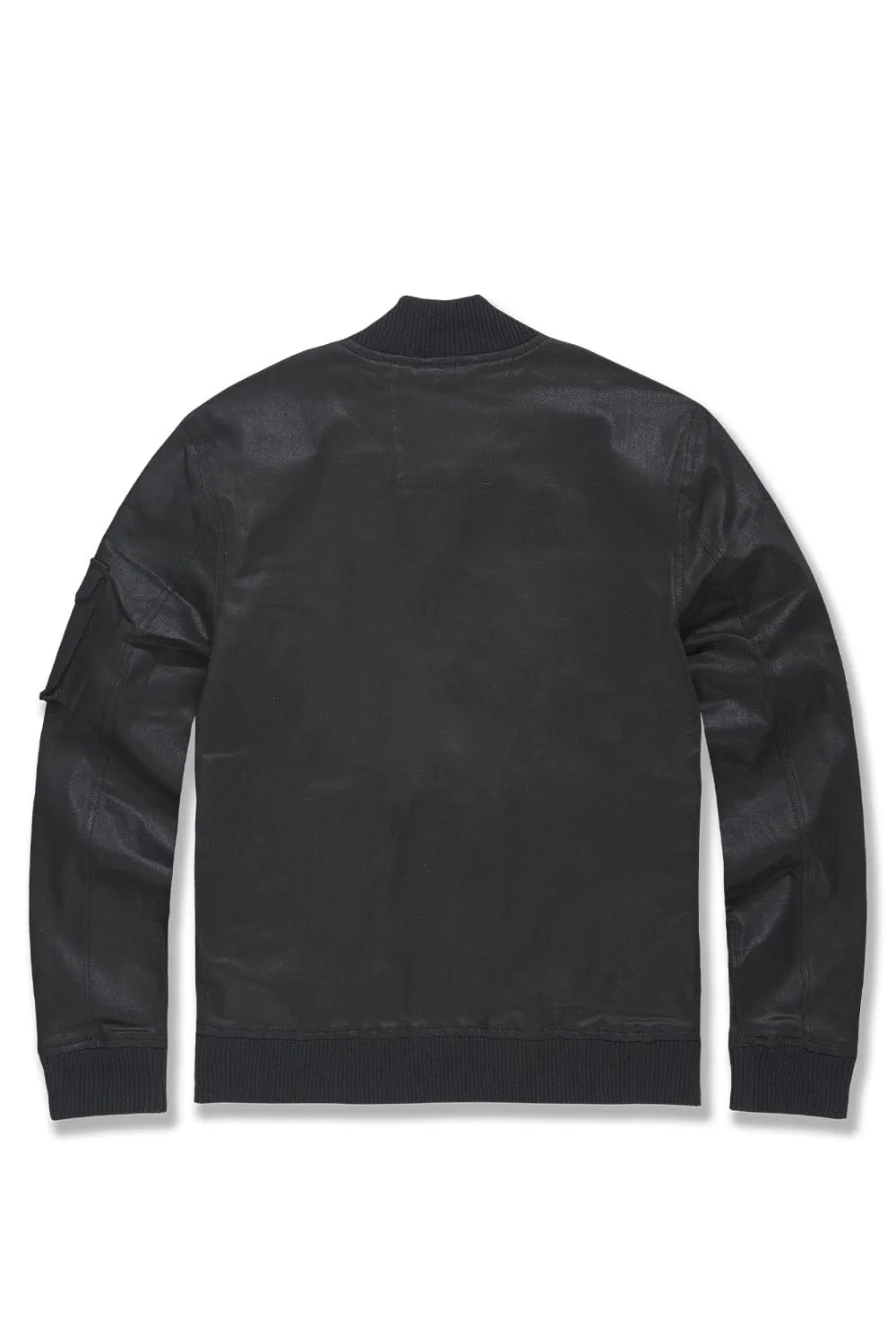 Midnight Mercenary Bomber Jacket (Jet Black)