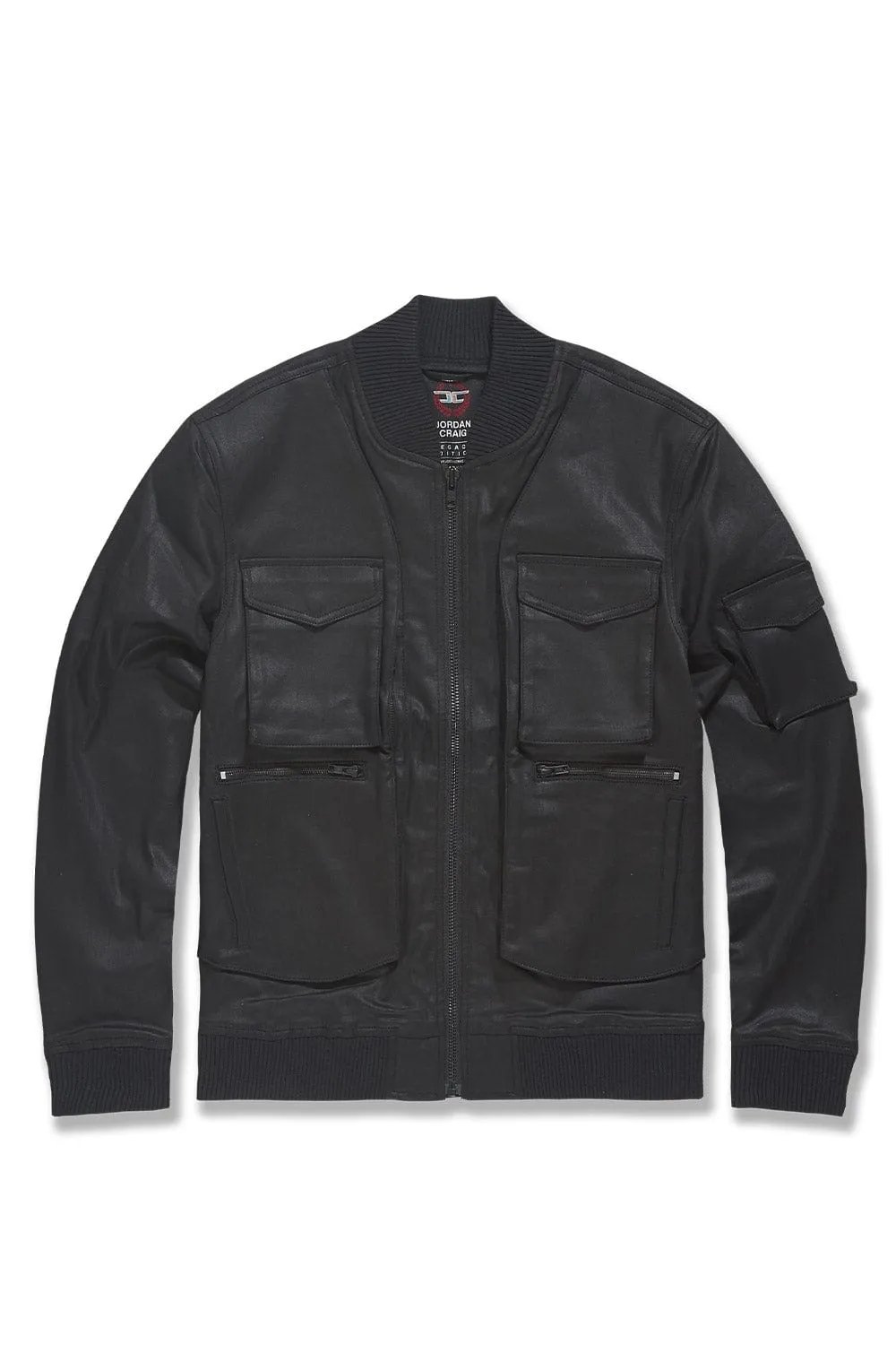 Midnight Mercenary Bomber Jacket (Jet Black)