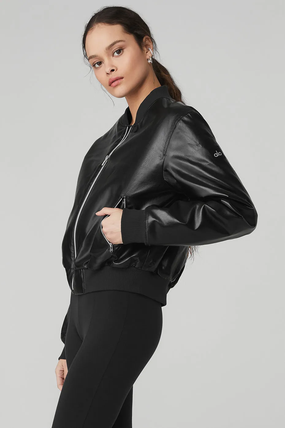 Night Life Bomber - Black