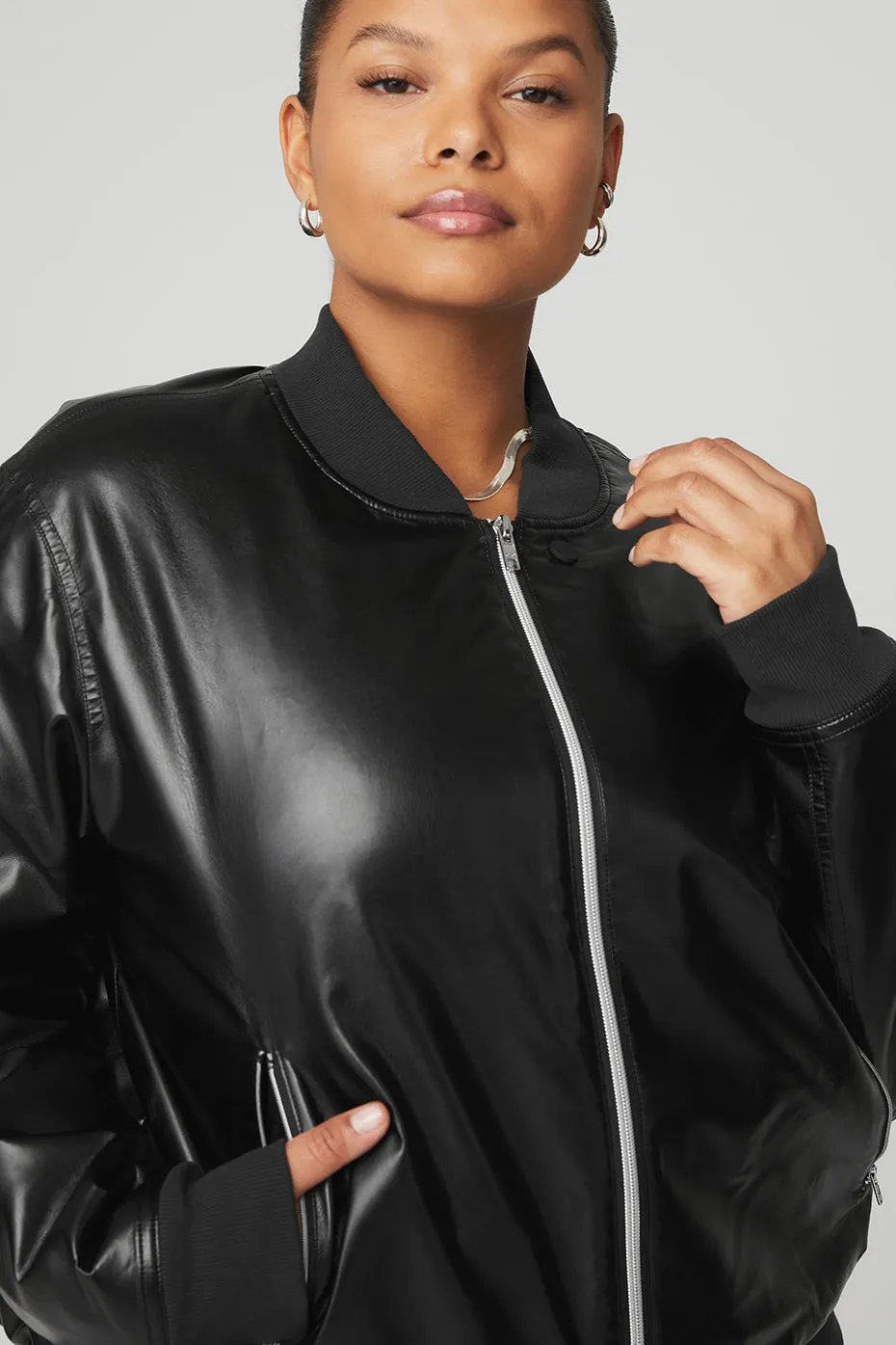 Night Life Bomber - Black