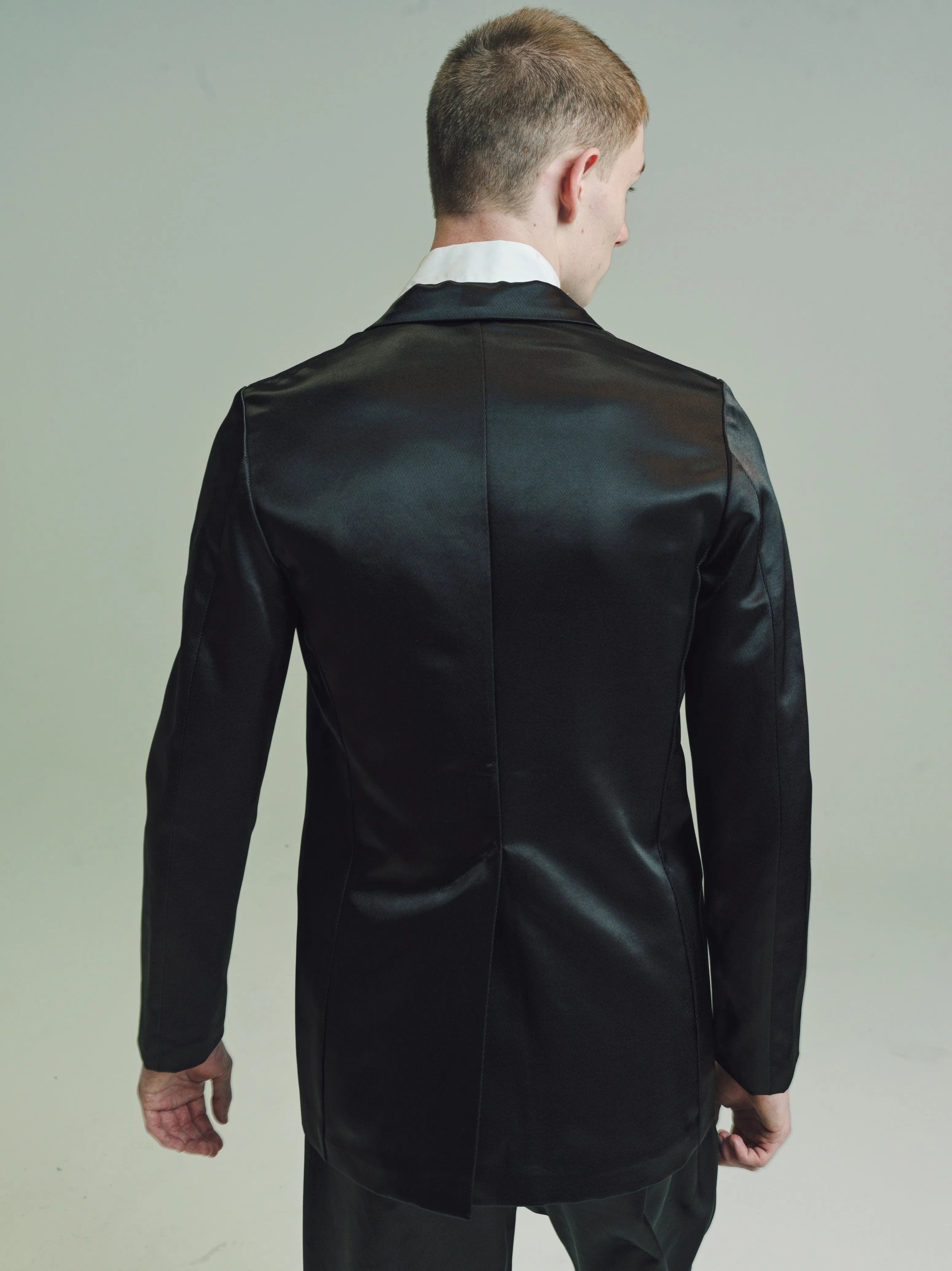 NO.242 Black Bomber Twill Jacket