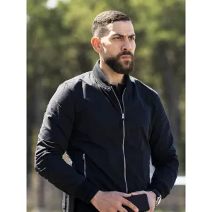 Omar Adom Zidan Black Bomber Jacket