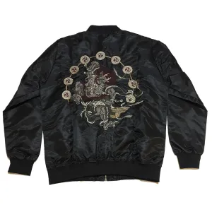 Oni Sukajan Embroidered Bomber Jacket